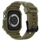 Spigen Rugged Armor Pro 2 Apple Watch 10-11 (46 mm) szíj / tok, Vintage Khaki, zöld