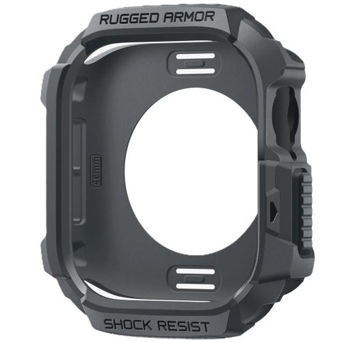 Spigen Rugged Armor 2 Apple Watch 10-11 (46 mm) tok, Dark Gray, sötétszürke