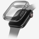 Uniq Garde Apple Watch 11/ Watch 10 46mm műanyag tok kijelzővédelemmel, fekete