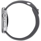 Uniq Voute Apple Watch 11 / Watch 10 46mm műanyag tok, tempered glass kijelzővédő üvegfóliával, ezüst