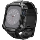 Spigen Tough Armor Pro Metal Apple Watch 7-9 (45 mm) tok / szíj, fekete