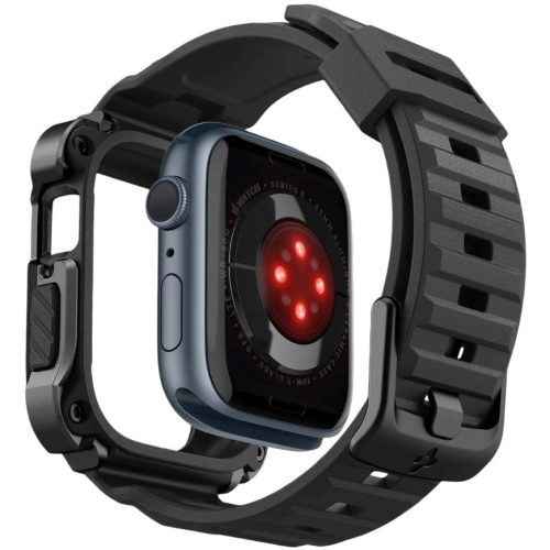 Spigen Tough Armor Pro Metal Apple Watch 7-9 (45 mm) tok / szíj, fekete