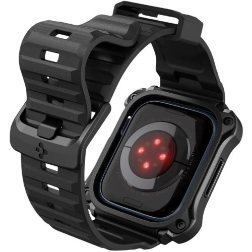 Spigen Tough Armor Pro Metal Apple Watch 7-9 (45 mm) tok / szíj, fekete
