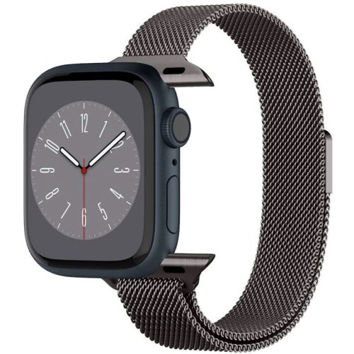 Spigen Metal Fit Apple Watch 1-6, SE, SE (2022), SE (2025) (38 / 40 mm) / Watch 7-9 (41 mm) / Watch 10-11 (42 mm) fém szíj, grafit