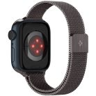Spigen Metal Fit Apple Watch 1-6, SE, SE (2022), SE (2025) (38 / 40 mm) / Watch 7-9 (41 mm) / Watch 10-11 (42 mm) fém szíj, grafit