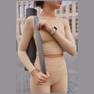 Uniq Stride De Rubber Apple Watch 44/45/46/49mm gumis szilikon szíj, bézs-sárga