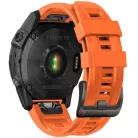 Garmin Fenix 3 / 3 HR / 5X / 5X Plus / 6X / 6X Pro / 7X, szilikon pótszíj, állítható, TP IconBand, narancssárga