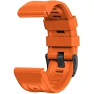 Garmin Fenix 3 / 3 HR / 5X / 5X Plus / 6X / 6X Pro / 7X, szilikon pótszíj, állítható, TP IconBand, narancssárga