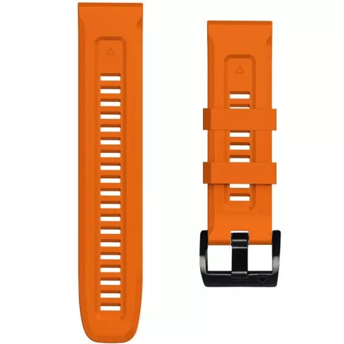 Garmin Fenix 3 / 3 HR / 5X / 5X Plus / 6X / 6X Pro / 7X, szilikon pótszíj, állítható, TP IconBand, narancssárga
