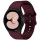Samsung Galaxy Watch 4 / 5 / 5 Pro / 6 / 7 / FE (40 / 44 / 45mm) / Watch 4 Classic / 6 Classic (42 / 43 / 46mm), szilikon pótszíj, állítható, TP IconBand, bordó
