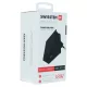 Swissten USB-C Power Delivery 3.0 hálózati töltő adapter iPhone-hoz, 18W, fekete