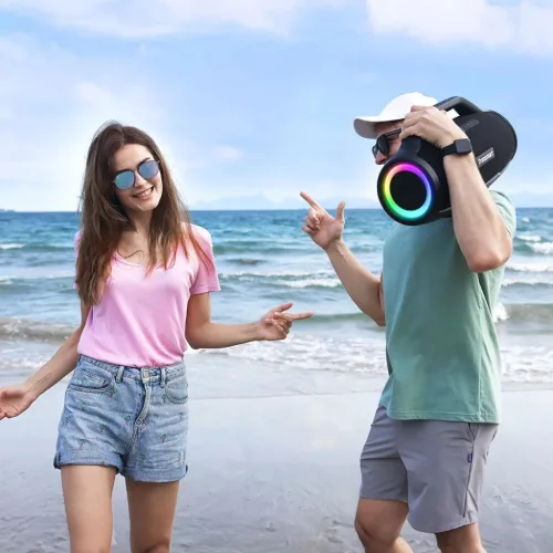 Tronsmart Bang Max 130W Bluetooth 5.3 IPX6 Hordozható Party Hangszóró - Fekete