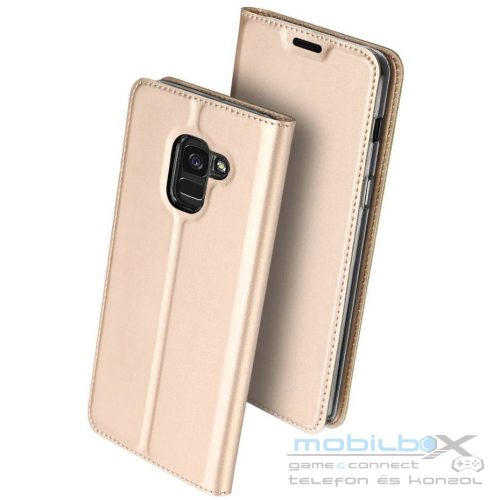 Huawei P Smart (2021), Oldalra nyíló tok, stand, Dux Ducis, arany