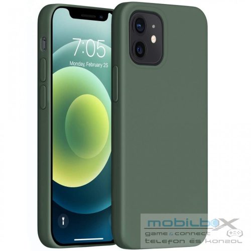 Xiaomi Redmi Note 9 / Redmi 10X 4G, Szilikon tok, Wooze Liquid Silica Gel, sötétzöld