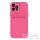 Apple iPhone XS Max, Szilikon tok, kártyatartóval, Wooze Card Slot, magenta