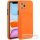 Samsung Galaxy A31 SM-A315F, Szilikon tok, kártyatartóval, Wooze Card Slot, narancssárga