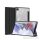 Samsung Galaxy Tab A7 Lite 8.7 SM-T220 / T225, mappa tok, Trifold, légpárnás sarok, közepesen ütésálló, átlátszó hátlap, Dux Ducis Toby, fekete