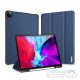 Apple iPad Pro 12.9 (2020), mappa tok, Smart Case, érintőceruza tartó, Dux Ducis Domo, sötétkék