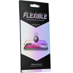   Samsung Galaxy A12 / A12 Nacho / M12 SM-A125F / A127F / M127F, Kijelzővédő fólia, ütésálló fólia, Tempered Glass (edzett üveg), 5D, Full Glue, Nano Flexi Glass, fekete