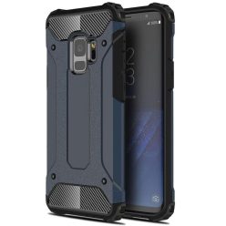   Samsung Galaxy A01 Core SM-A013F, Műanyag hátlap védőtok, Defender, fémhatású, sötétkék