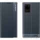 Samsung Galaxy A20 / A30 SM-A205F / A305F, Oldalra nyíló tok, stand, hívás mutatóval, vékony csíkban, Wooze Look Inside, sötétkék