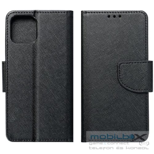 Samsung Galaxy Xcover 5 SM-G525F, Oldalra nyíló tok, stand, Fancy Book, fekete