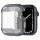 Apple Watch 7-9 (45 mm), Szilikon védőkeret, ütésálló, szíj nélkül, Spigen Ultra Hybrid, átlátszó/szürke