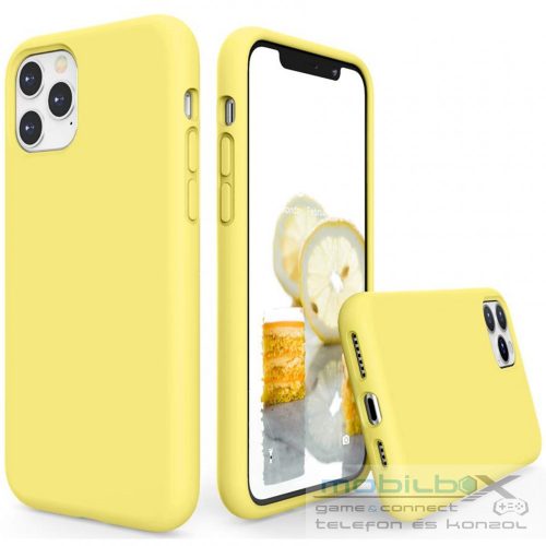 Xiaomi Redmi Note 11T 5G / Note 11S 5G / Poco M4 Pro 5G, Szilikon tok, Wooze Liquid Silica Gel, sárga