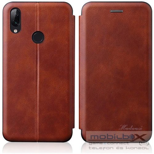Samsung Galaxy S22 Plus 5G SM-S906, Oldalra nyíló tok, stand, Wooze Protect And Dress Book, barna