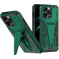   Xiaomi Poco M3, Műanyag hátlap védőtok szilikon belső, közepesen ütésálló, kitámasztóval, Wooze Supportive Care, zöld
