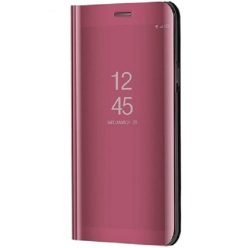   Xiaomi Redmi K40S 5G / Poco F4 5G, Oldalra nyíló tok, hívás mutatóval, Smart View Cover, vörösarany (utángyártott)