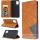 Apple iPhone 14 Plus, Oldalra nyíló tok, stand, geometria minta, Wooze DesignBook, sárga