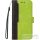 Apple iPhone 13 Pro Max, Oldalra nyíló tok, stand, kártyatartóval, kézpánttal, Wooze Colour Wallet, zöld