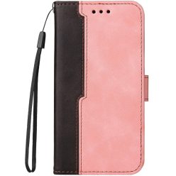   Xiaomi Redmi Note 9 Pro 5G / Mi 10T Lite 5G, Oldalra nyíló tok, stand, kártyatartóval, kézpánttal, Wooze Colour Wallet, rózsaszín