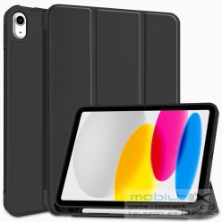   Apple iPad 10.9 (2022) / iPad 11 (2025), mappa tok, Apple Pencil tartóval, Smart Case, fekete
