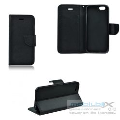   Samsung Galaxy Xcover 4 / 4s SM-G390F / G398F, Oldalra nyíló tok, stand, Fancy Book, fekete