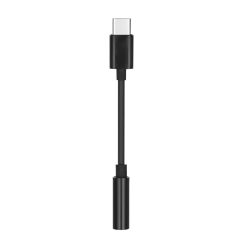   Adapter, USB Type-C - 3.5 mm jack átalakító, fekete (dobozos)