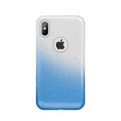   Samsung Galaxy M10 SM-M105F, TPU szilikon tok, csillogó, Forcell Shining, kék/ezüst