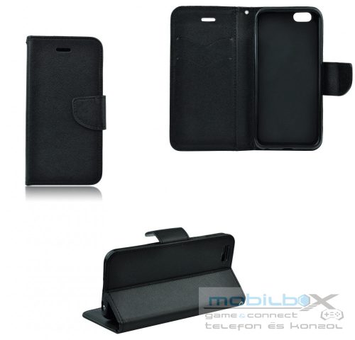 Samsung Galaxy M30 SM-M305F, Oldalra nyíló tok, stand, Fancy Book, fekete