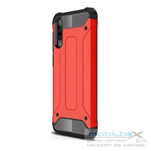 Xiaomi Redmi K30 / K30 5G / Poco X2, Műanyag hátlap védőtok, Defender, fémhatású, piros
