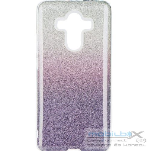 Samsung Galaxy A60 SM-A606F, Szilikon tok, csillogó, Forcell Shining, lila/ezüst