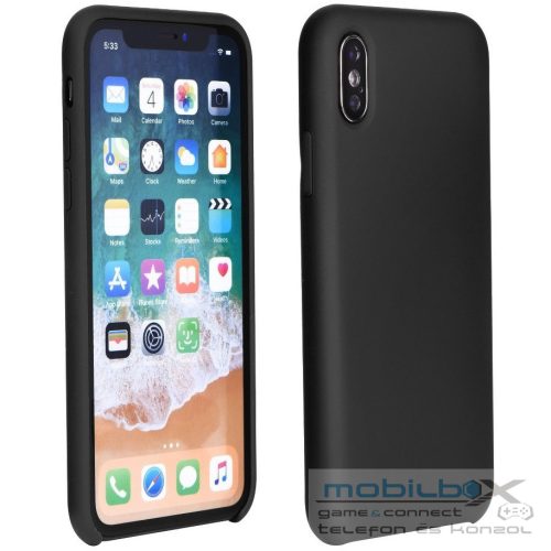 Samsung Galaxy M30 SM-M305F, Szilikon tok, Forcell Silicone, fekete
