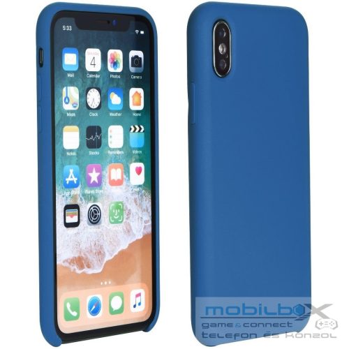 Samsung Galaxy M30 SM-M305F, Szilikon tok, Forcell Silicone, sötétkék