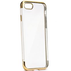   Huawei P Smart (2020), Szilikon tok, Electro Plating, átlátszó/arany
