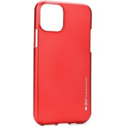   Huawei Y6p, Szilikon tok, Mercury i-Jelly, matt hatású, piros