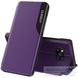   Samsung Galaxy Note 10 Plus / 10 Plus 5G SM-N975 / N976, Oldalra nyíló tok, stand, hívás mutatóval, Wooze FashionBook, lila