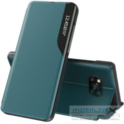   Samsung Galaxy Note 8 SM-N950, Oldalra nyíló tok, stand, hívás mutatóval, Wooze FashionBook, zöld