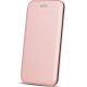 LG K52 / K62, Oldalra nyíló tok, stand, Forcell Elegance, vörösarany