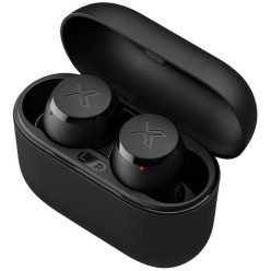   Bluetooth sztereó fülhallgató, v5.0, TWS, töltőtok, érintés vezérlés, zajszűrővel, vízálló, Edifier X3, fekete