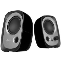   Hangszóró szett, 2.0, 2 x 2W, Vezetékes, 3.5mm, Edifier R12U, fekete